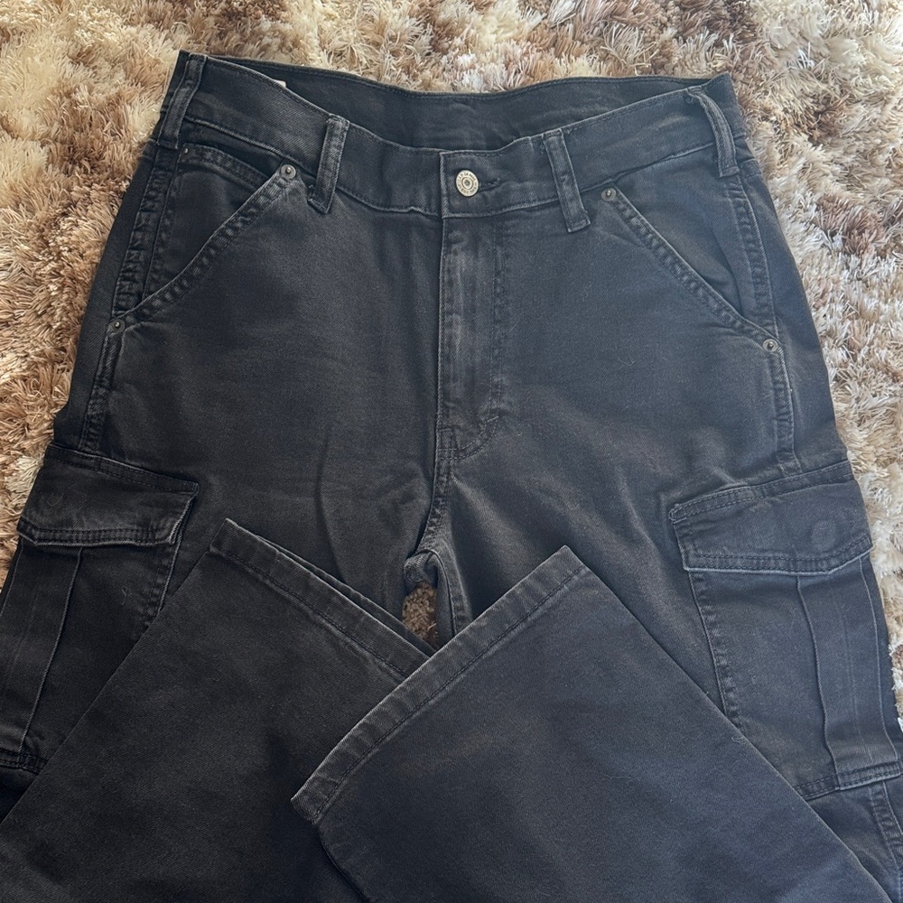 GAP Black Cargo Jeans